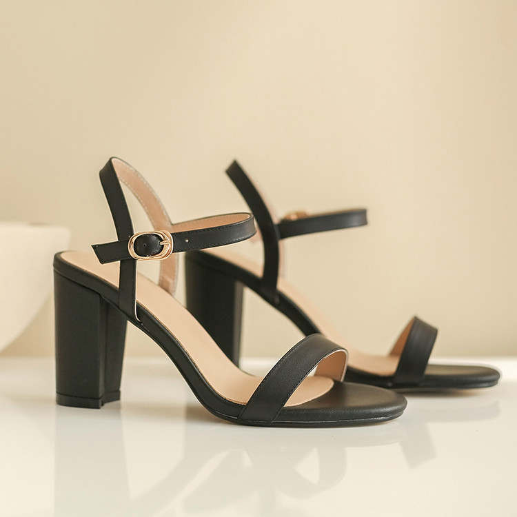 รองเท้าส้นสูงแบบเปิดหน้า AA0296