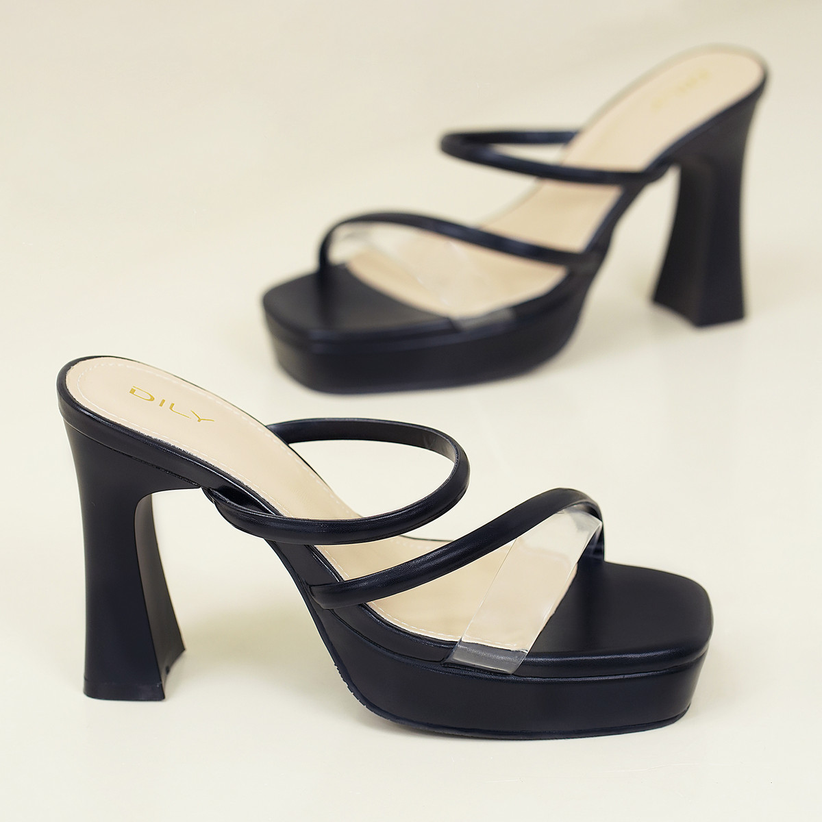 รองเท้าเปิดส้นส้นสูง DL0605