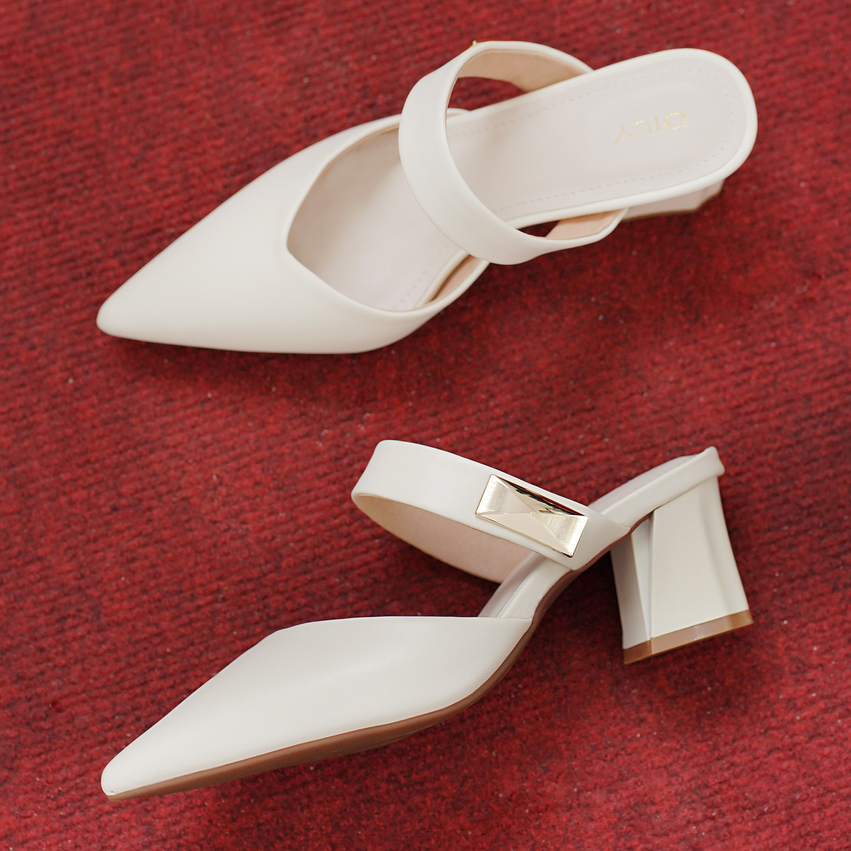 รองเท้าเปิดส้นส้นสูง DL0574