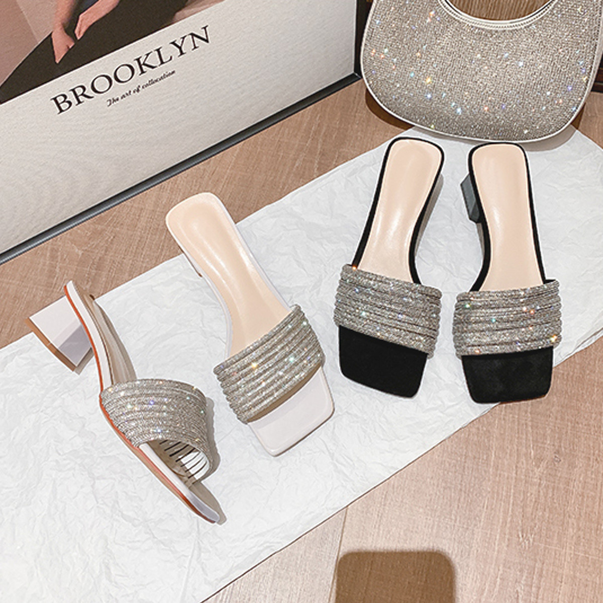 รองเท้าเปิดส้นส้นสูง AA0308