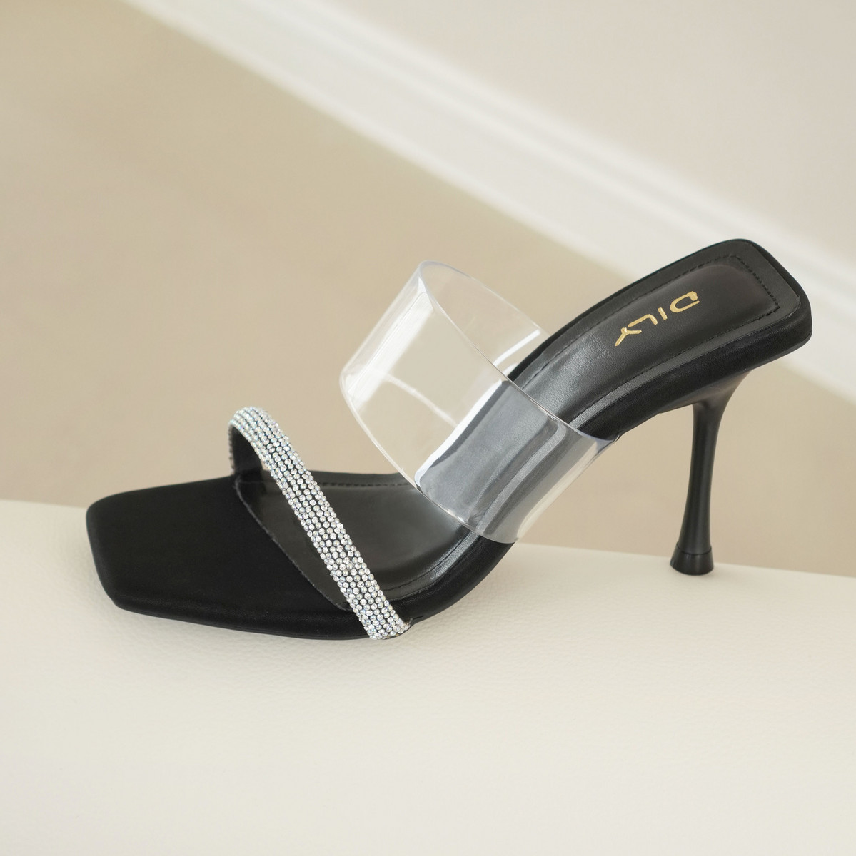 รองเท้าเปิดส้นส้นสูง DL0595