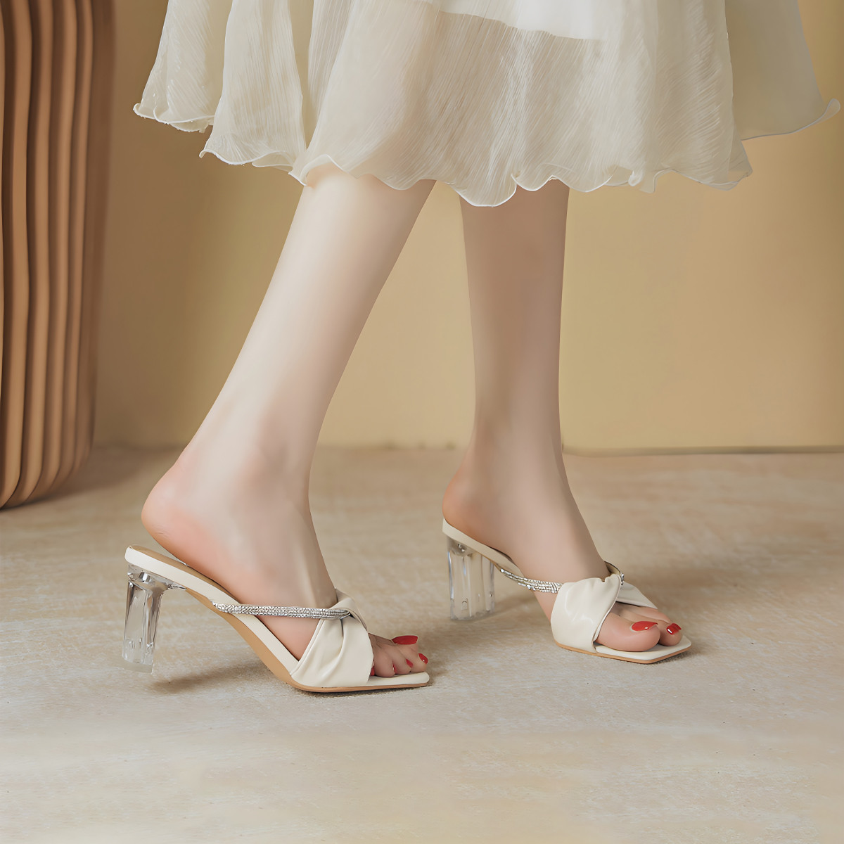 รองเท้าเปิดส้นส้นสูง AA0393