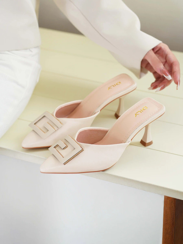 รองเท้ามิวล์ส้นสูง AA0353