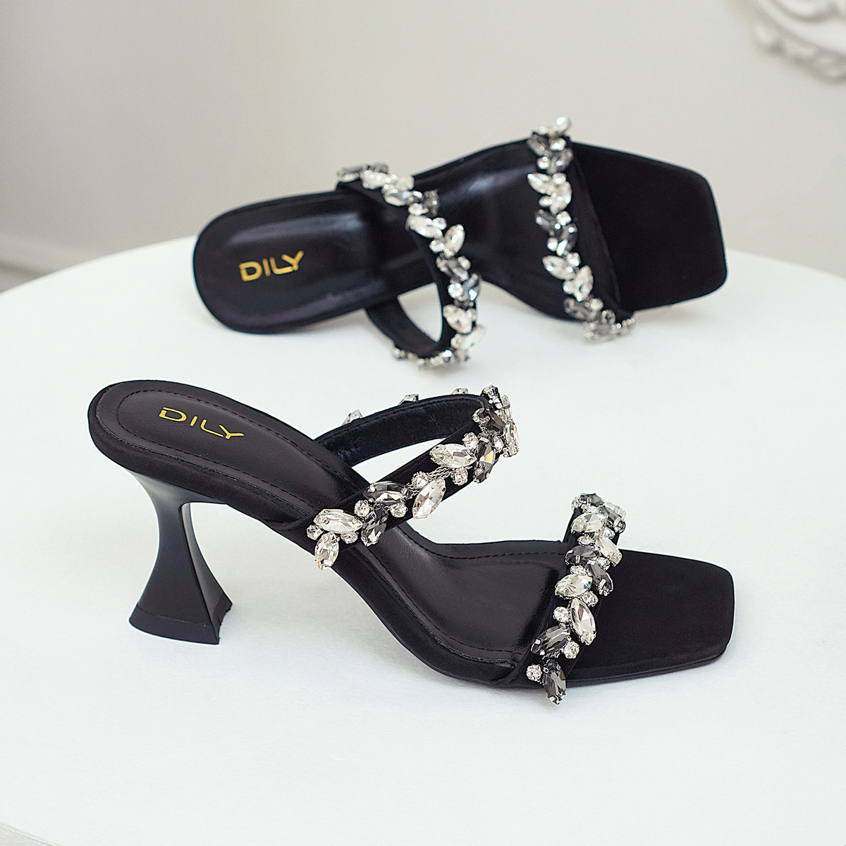 รองเท้าเปิดส้นส้นสูง DL0601