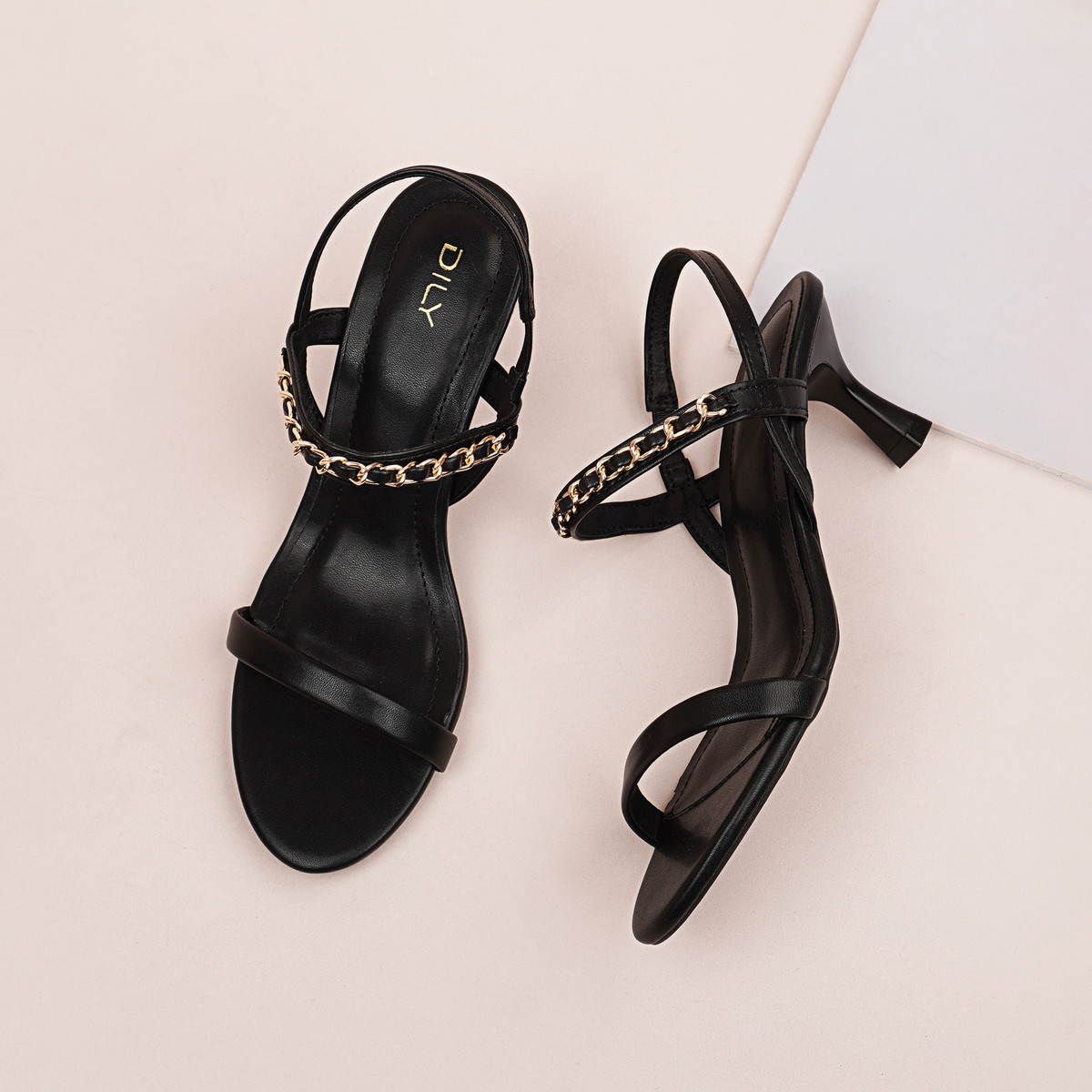 รองเท้าส้นสูงแบบเปิดหน้า DL0519