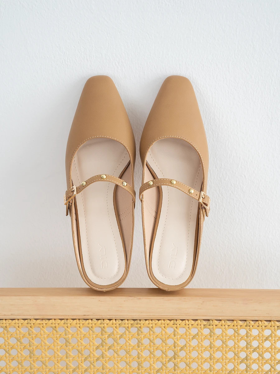 รองเท้าเปิดส้นส้นสูง DL0588 Brown