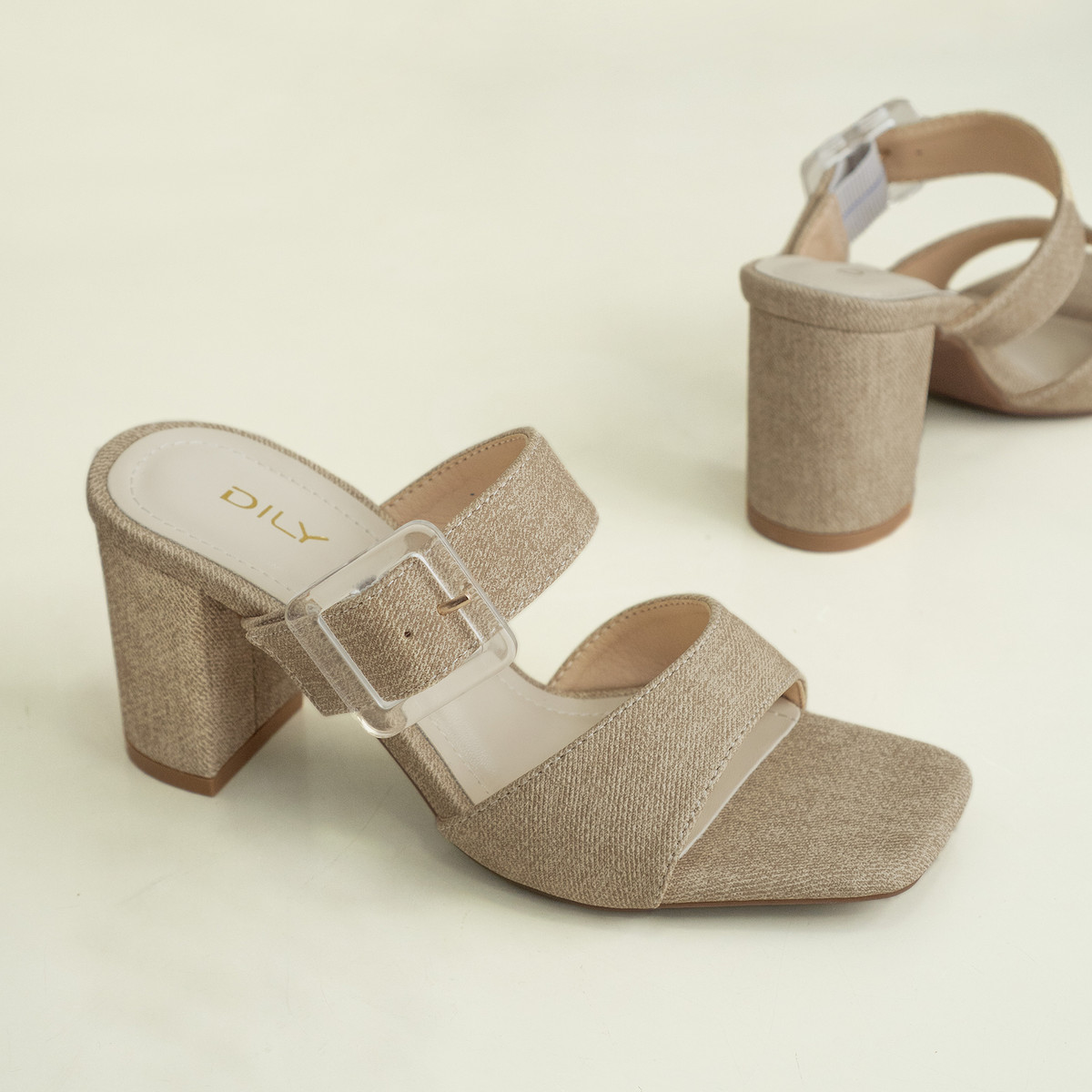 รองเท้าเปิดส้นส้นสูง DL0615