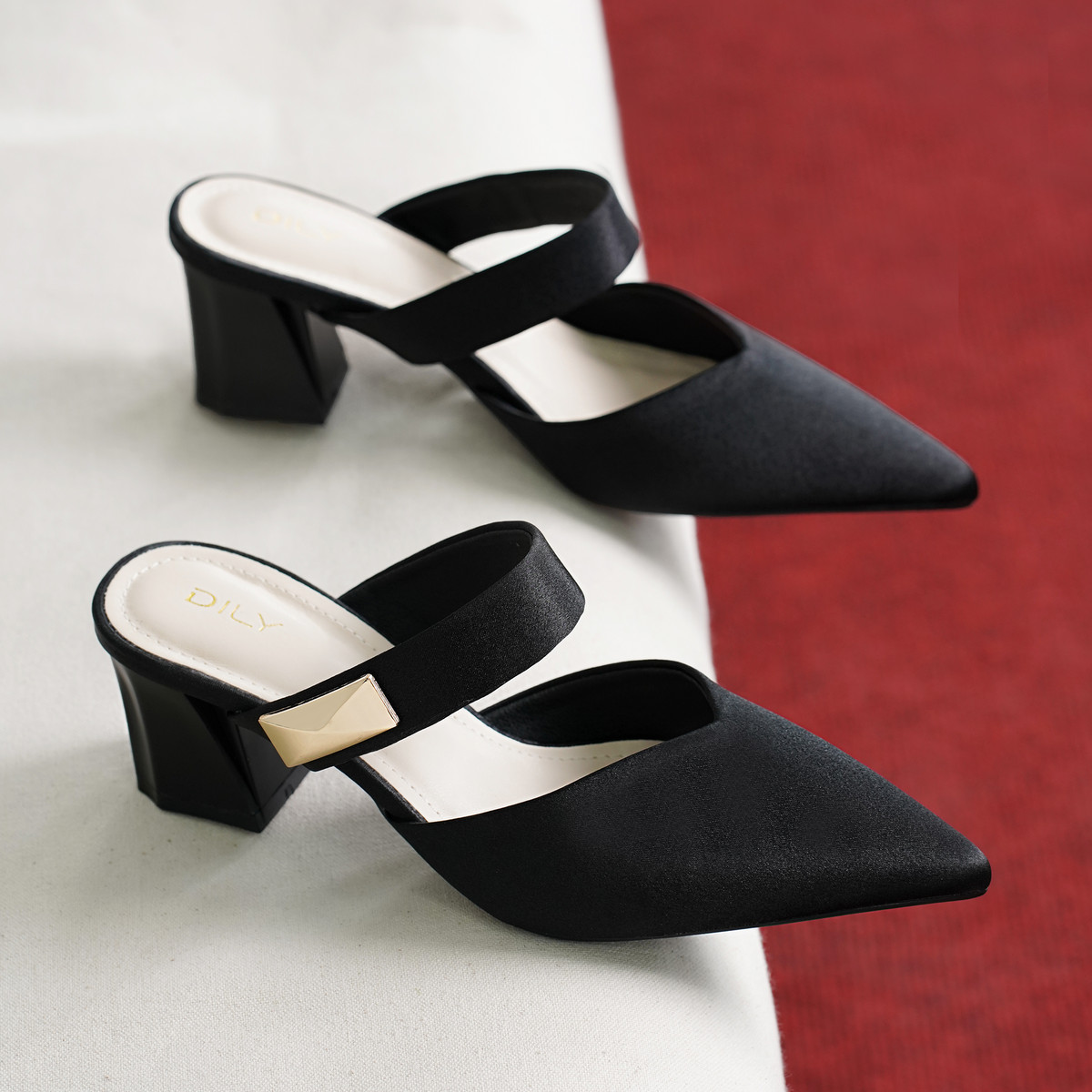 รองเท้าเปิดส้นส้นสูง DL0574