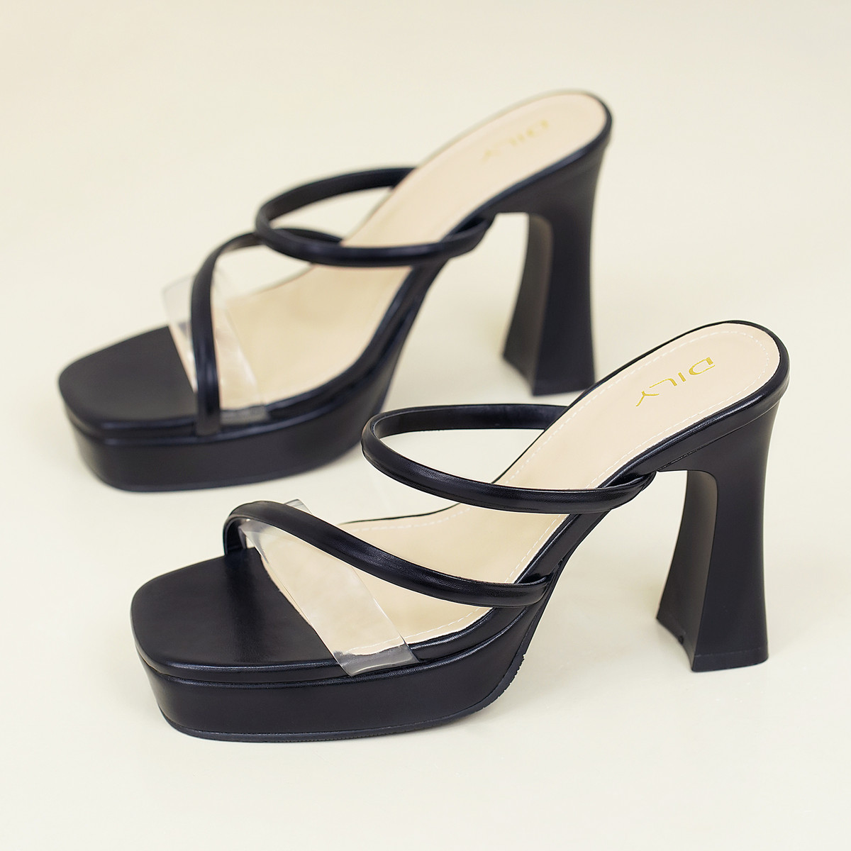 รองเท้าเปิดส้นส้นสูง DL0605