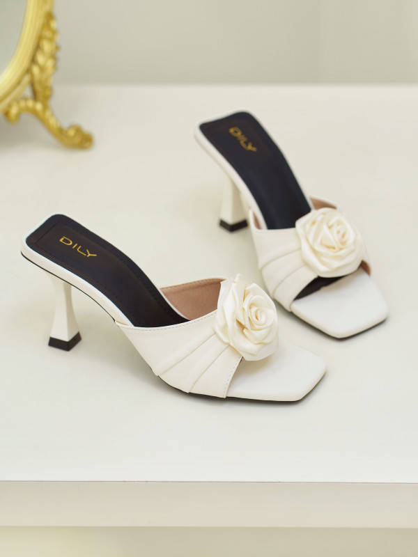 รองเท้าเปิดส้นส้นสูง DL0577