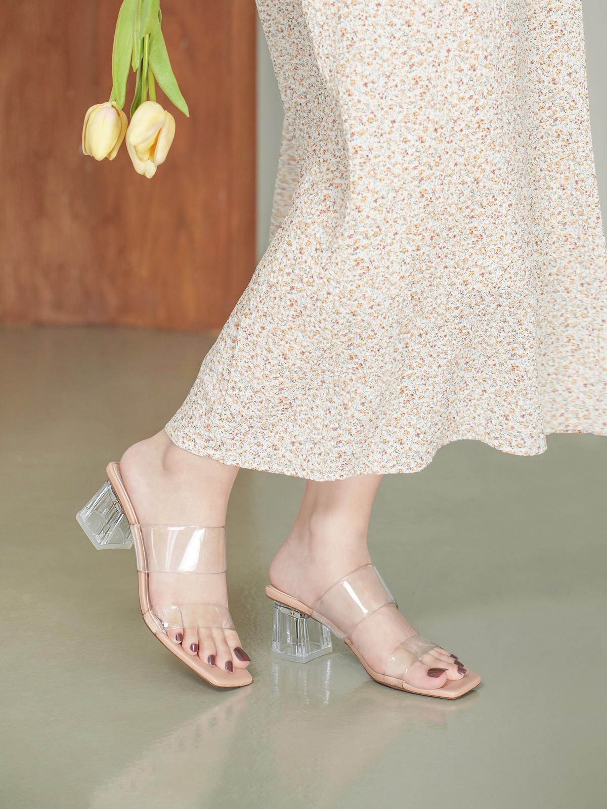 รองเท้าเปิดส้นส้นสูง AA0387