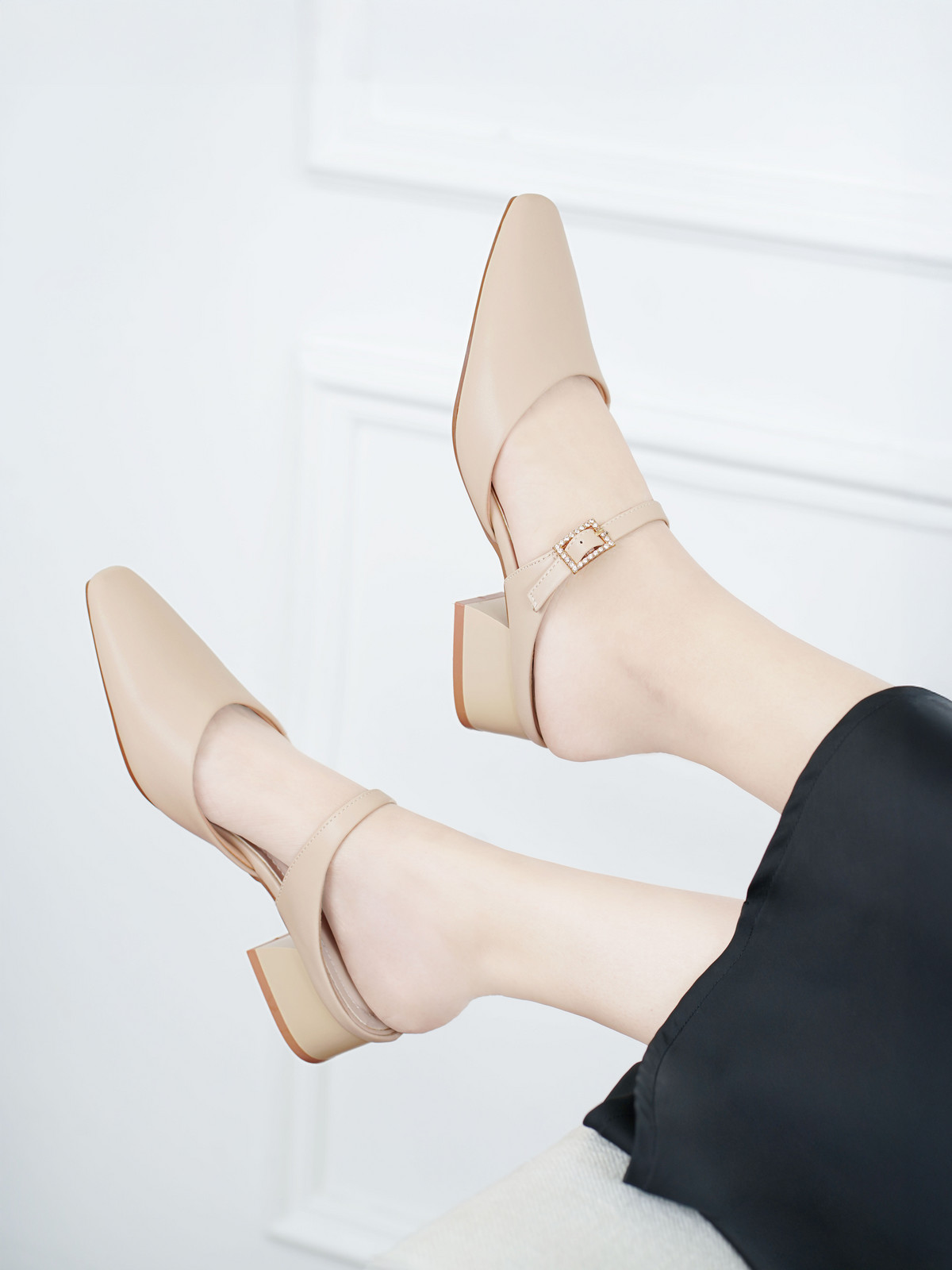 รองเท้าเปิดส้นส้นสูง AA0499