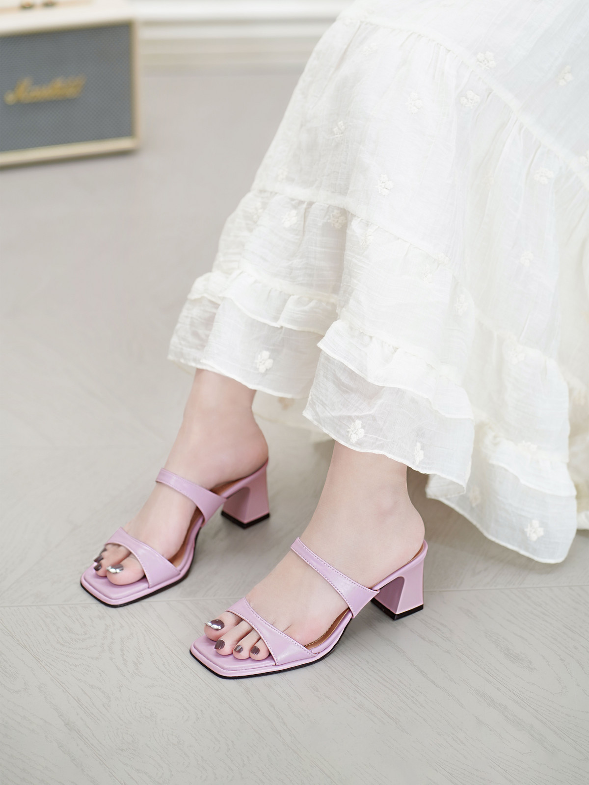 รองเท้าเปิดส้นส้นสูง AA0491