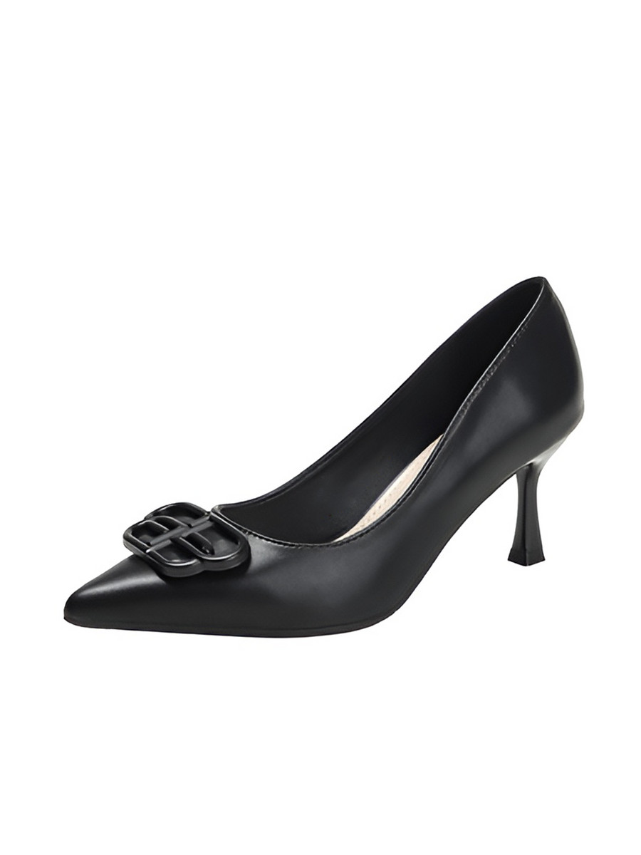 รองเท้าส้นสูงปลายแหลม AA0380 Black