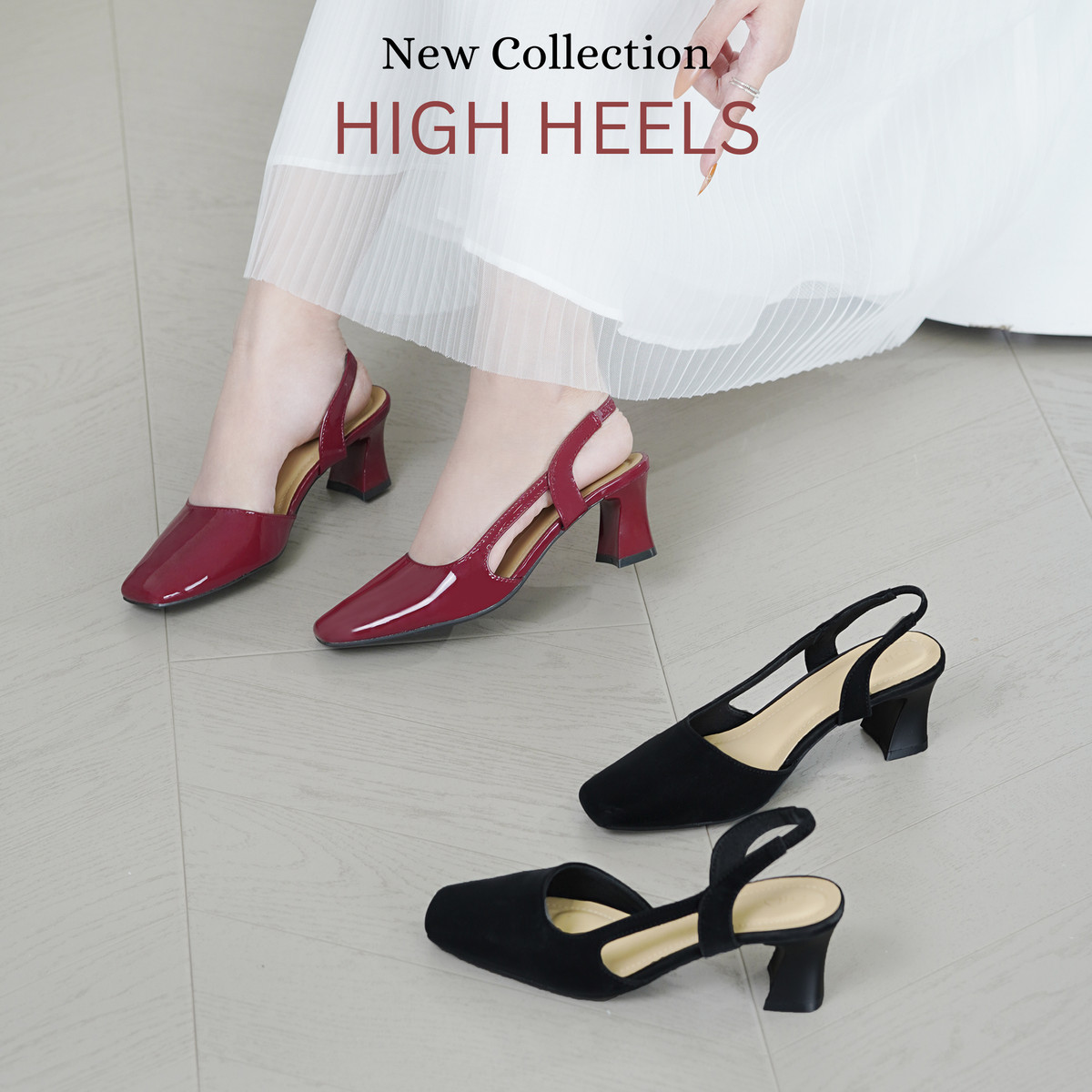 รองเท้าส้นสูงผู้หญิง DL0544