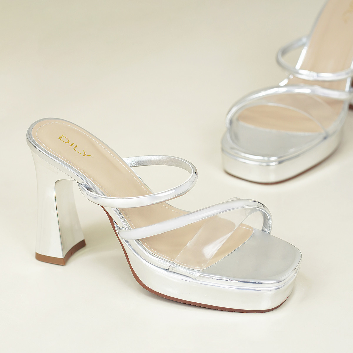 รองเท้าเปิดส้นส้นสูง DL0605