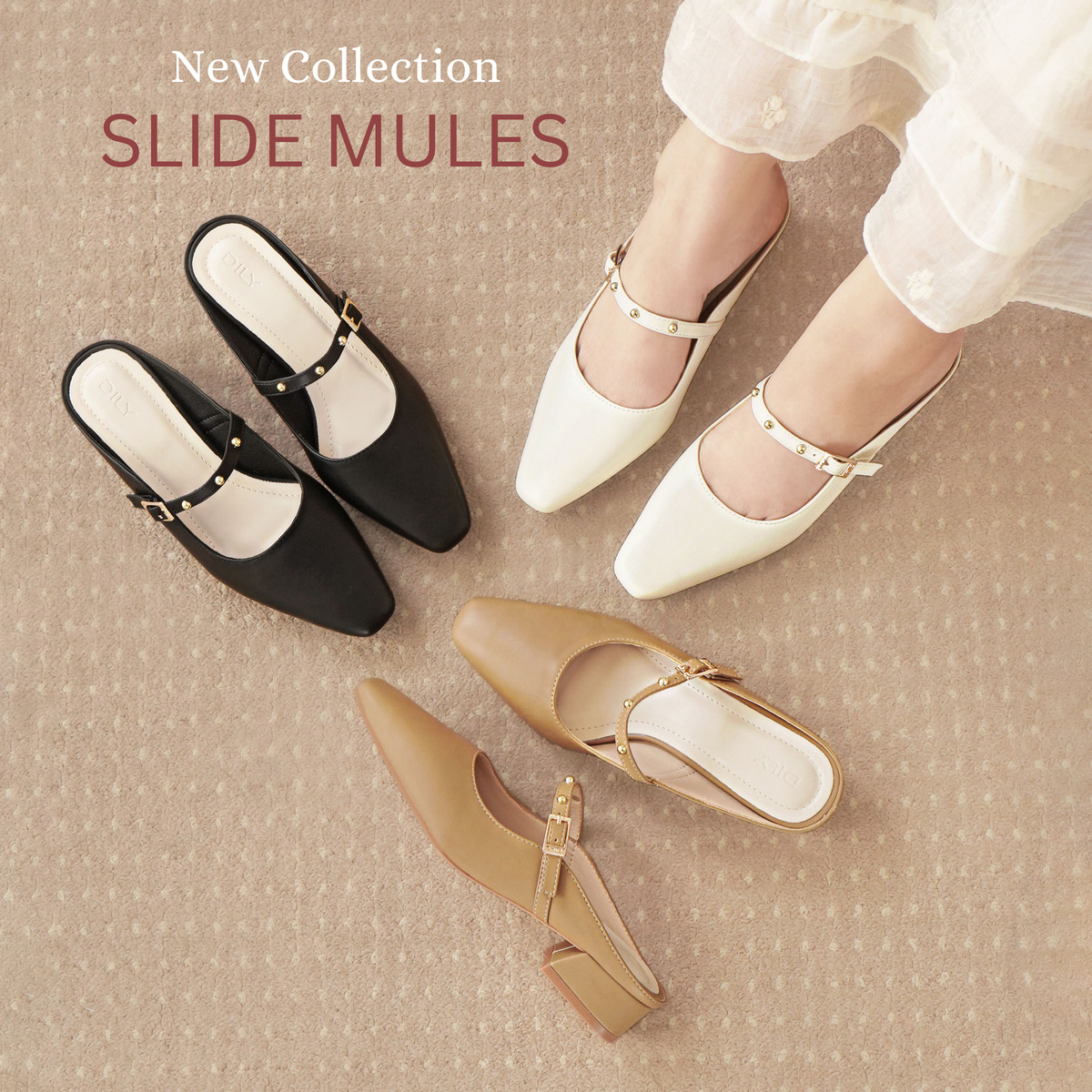 รองเท้าเปิดส้นส้นสูง DL0588