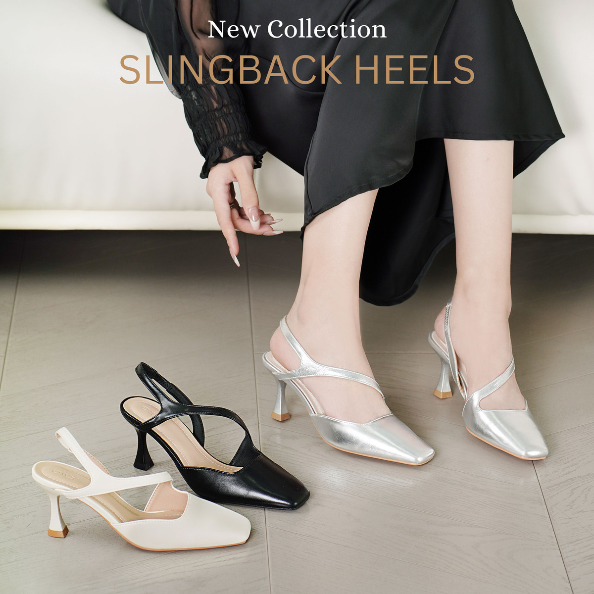 รองเท้าสลิงแบ็ค DL0558