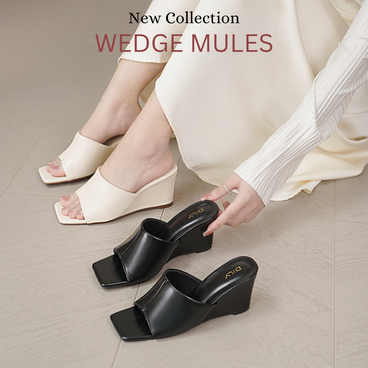 รองเท้าแตะส้นเตารีด DL0537