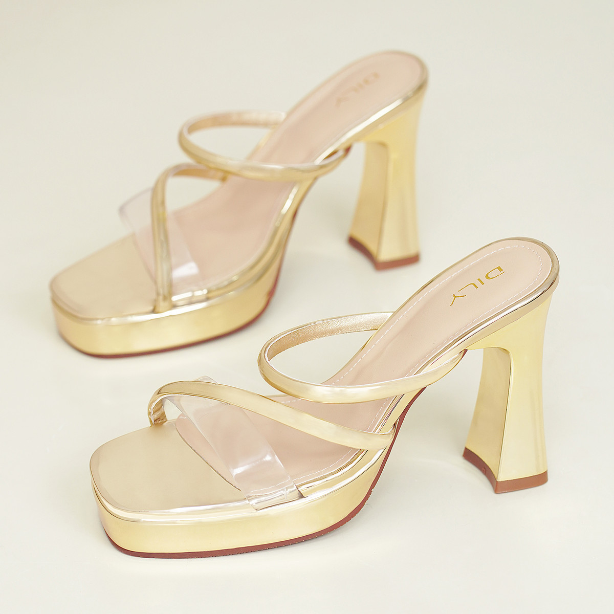 รองเท้าเปิดส้นส้นสูง DL0605