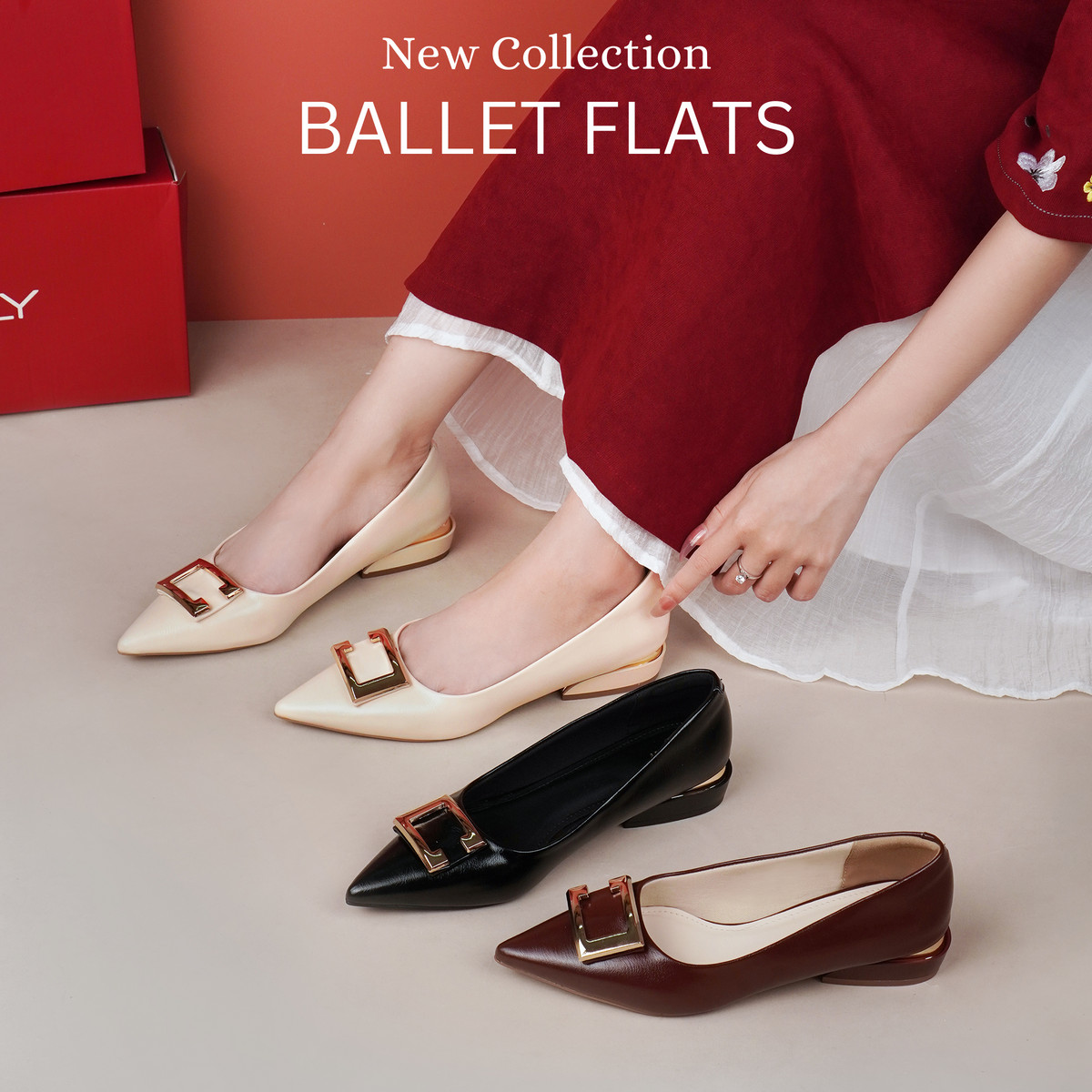 รองเท้าบัลเล่ต์ AA0489