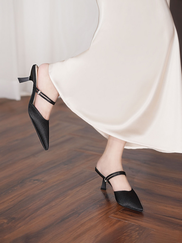 รองเท้าเปิดส้นส้นสูง DL0556