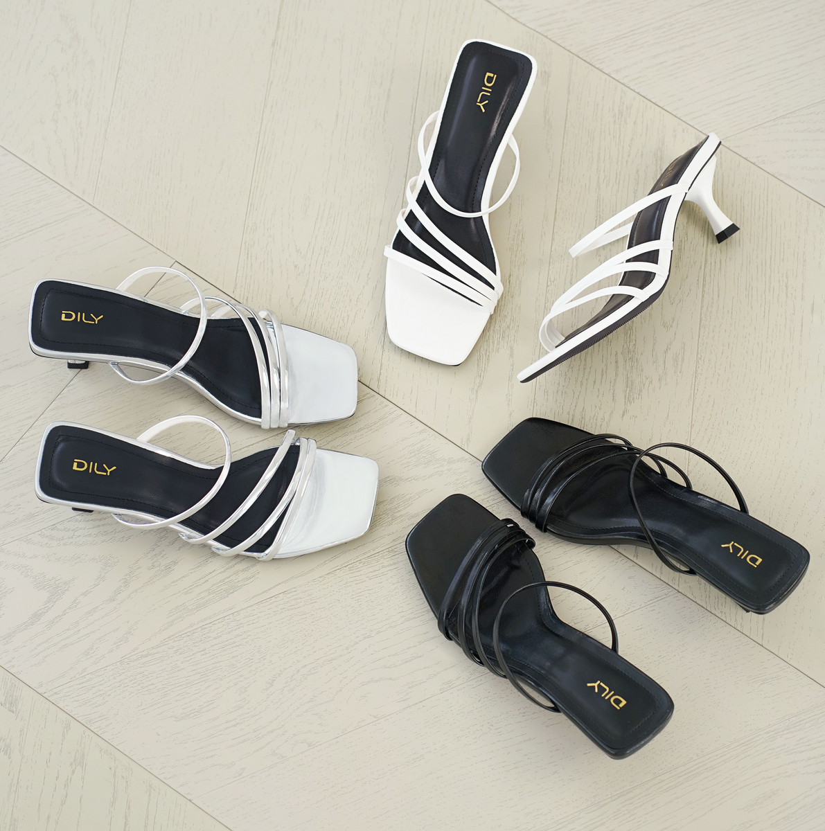 รองเท้าเปิดส้นส้นสูง DL0578