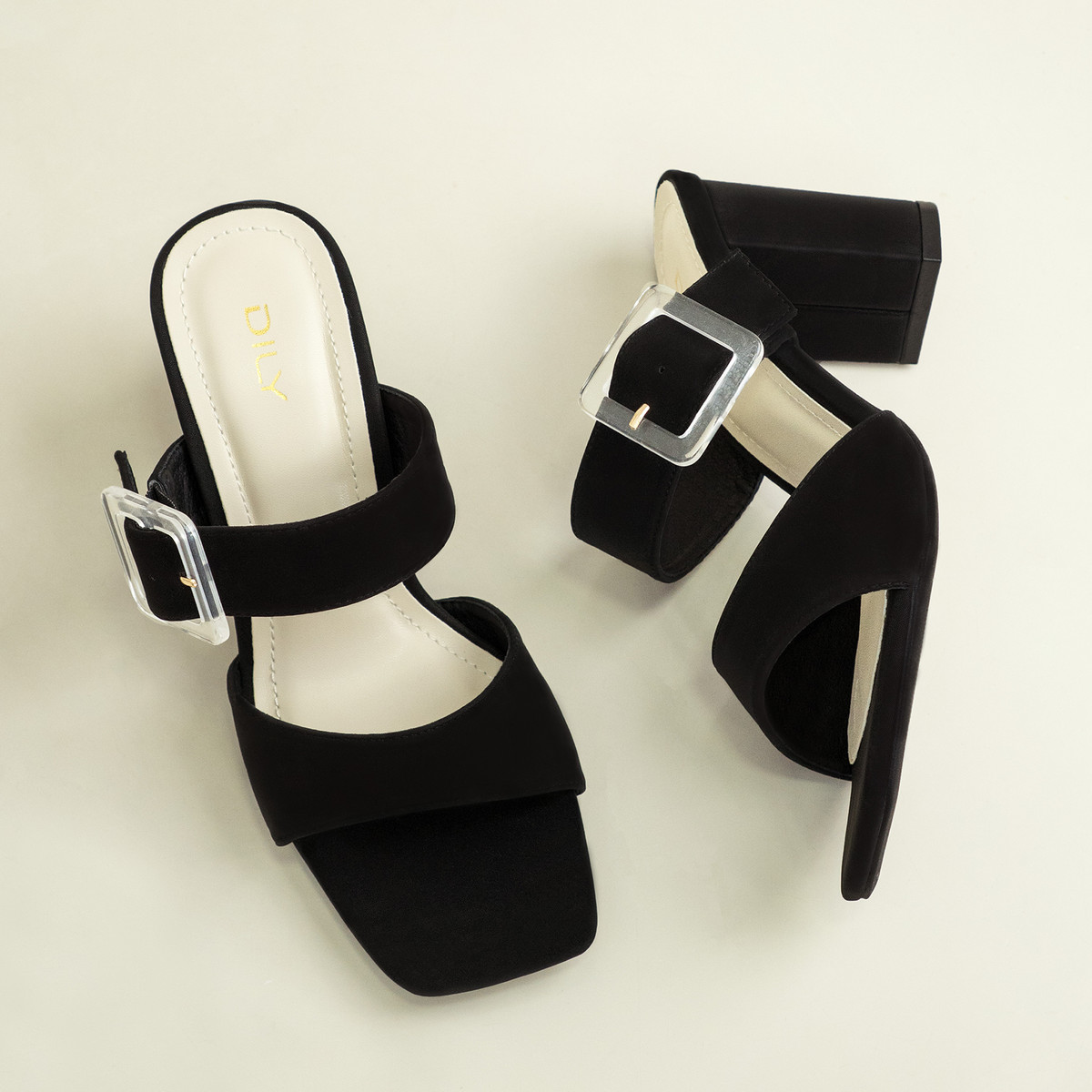 รองเท้าเปิดส้นส้นสูง DL0615