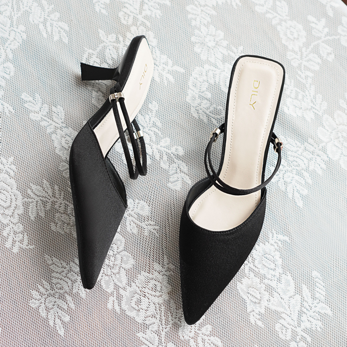 รองเท้าเปิดส้นส้นสูง DL0556